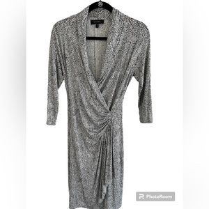 Karen Kane faux wrap dress.  EUC.  Add some boots super chic.